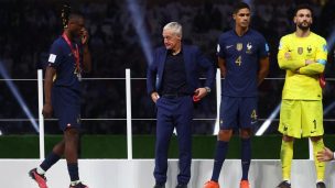 La furia de Deschamps y Mbappé en el entretiempo de la final del mundo