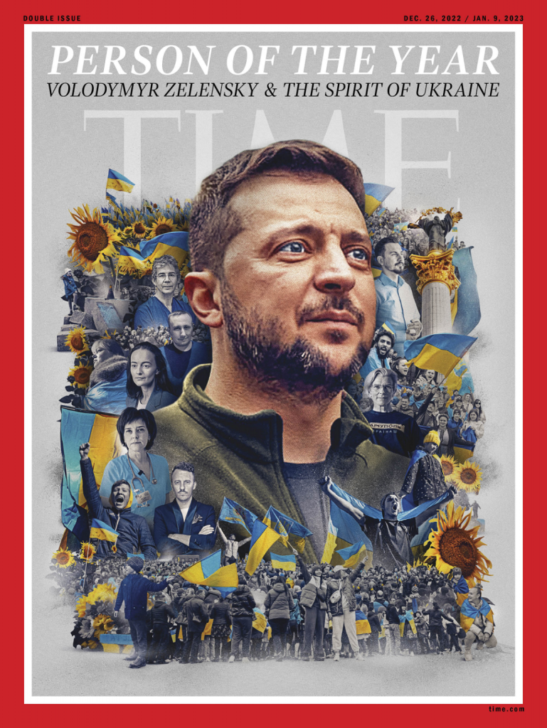 Revista Time eligió a Volodimir Zelenski y “al espíritu de Ucrania” como persona del año