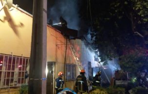 Incendio afectó a vivienda de Barrio Franklin: Hay tres familias damnificadas