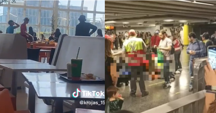 “Se intentaron meter los guardias de seguridad, pero los golpearon”: Así ocurrió la riña en el Metro Tobalaba