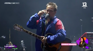 Vicentico tras presentarse en el Festival de Las Condes: