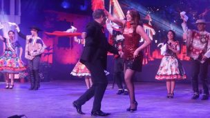 La preparación de Ivette Vergara y Eduardo Fuentes para bailar cueca en Festival de Olmué: 