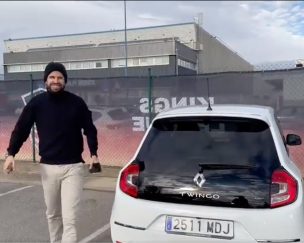 Le sigue el juego: Gerard Piqué llegó a la Kings League en un Twingo