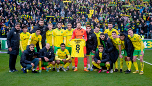 Marcelino Núñez estuvo presente en goleada del Norwich en la Championship