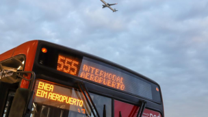 Recorrido 555: Presentan nuevo servicio del sistema RED hacia el Aeropuerto de Pudahuel