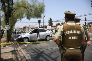 Persecución dejó dos detenidos y un carabinero lesionado en Santiago