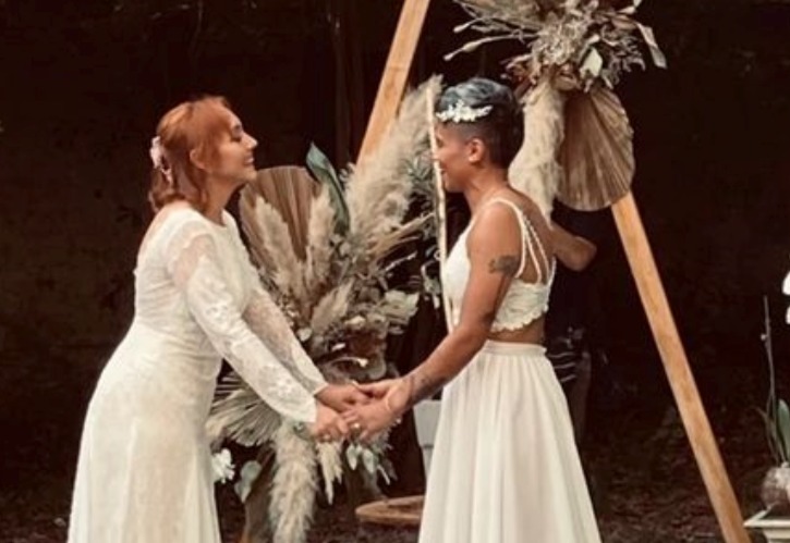 Fernanda Pinilla y Grace Lazcano celebraron a lo grande su matrimonio