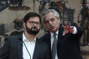 Presidente Boric agradeció apoyo de Alberto Fernández en emergencia por incendios forestales