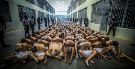 “Esta será su nueva casa”: Bukele envió a los primeros 2.000 pandilleros al Centro de Confinamiento del Terrorismo