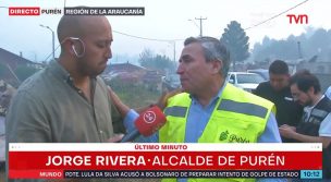 Alcalde de Purén se quiebra en vivo por viviendas destruidas tras los incendios