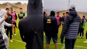 Barristas invaden el entrenamiento de Coquimbo Unido para increpan a los jugadores