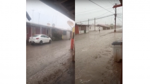 Intensas lluvias se registran en la comuna de María Elena dejando viviendas dañadas
