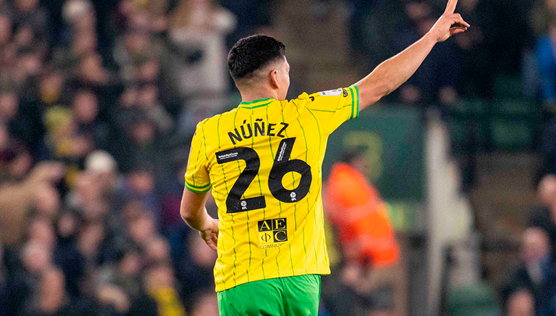 Doblete y asistencia: Marcelino Núñez brilla en victoria de Norwich en la Championship
