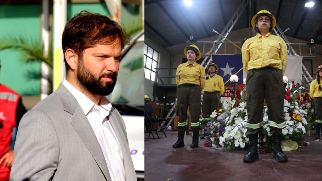 Presidente Boric arribó a las zonas afectadas por los incendios y asistió al velorio de Yesenia Muñoz
