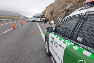 Accidente en Ruta 5 Norte deja cuatro lesionados: Dos serían menores de edad
