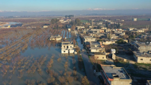 Derrumbe de represa en Siria inunda un pueblo entero