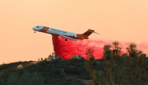 Aero Tanker llegó a Chile para combatir los incendios forestales