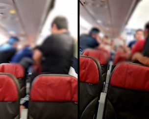 Discusión entre pasajeros terminó a los golpes a bordo de un avión en Antofagasta