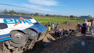 Eme Bus lamentó el accidente ocurrido en Chimbarongo y remarcó que la máquina no andaba a exceso de velocidad
