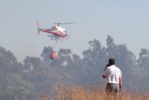 Senapred decretó Alerta Roja en Peñaflor por incendio que amenaza a sectores habitados