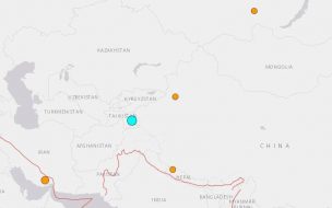 Terremoto de 6,8 grados sacude el sur de Tayikistán