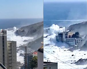 Exministro Mena reaccionó a video de marejadas en edificio de Concón: 