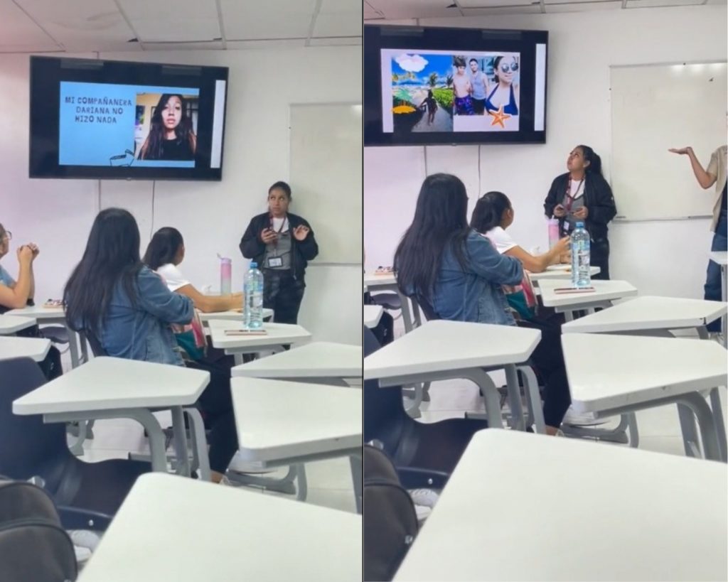 “No hizo nada”: Estudiante delató a su compañera en medio de una disertación en México