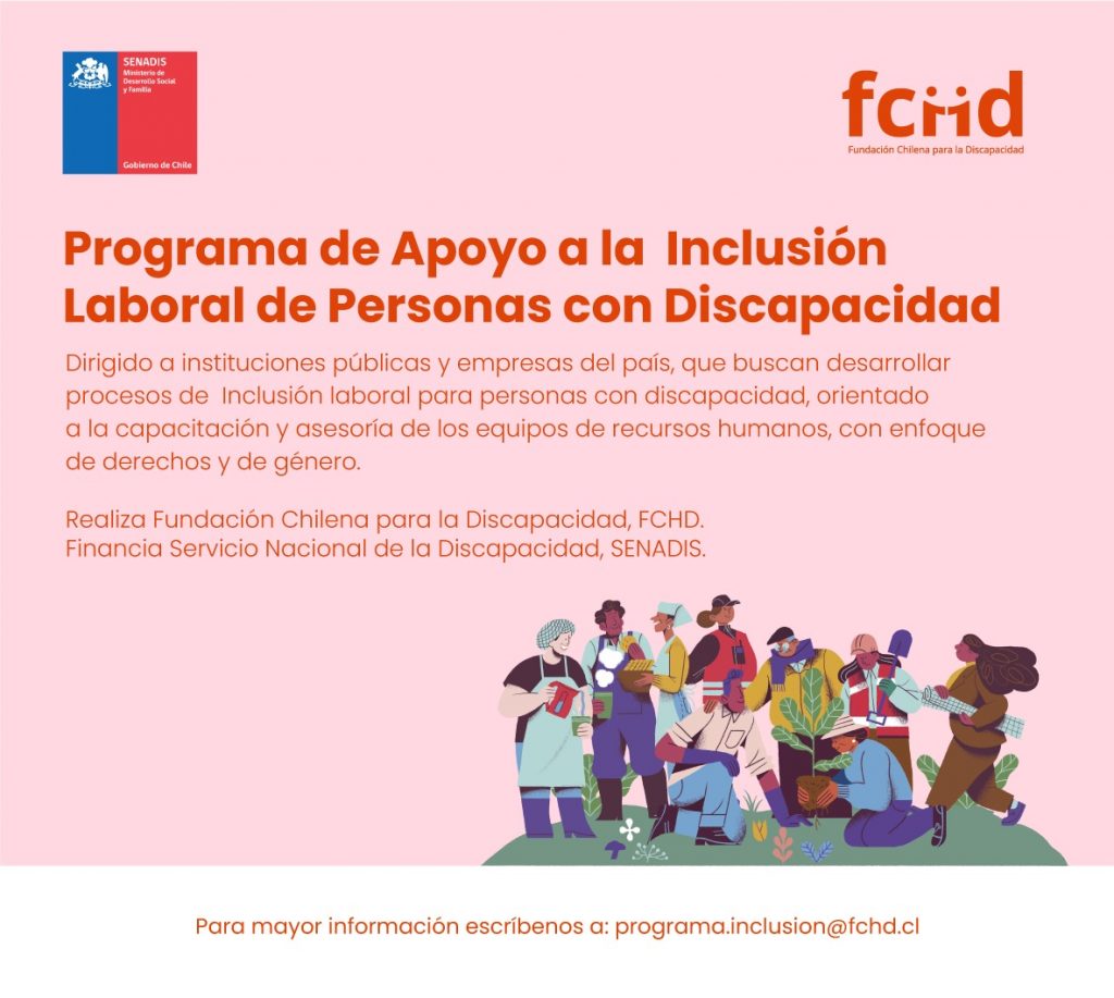 Fundación Chilena para la Discapacidad realiza IV versión del Programa de Apoyo a la inclusión laboral