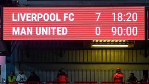 Liverpool barre con el United en el clásico y consigue un histórico 7 a 0