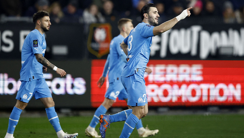 Olympique de Marsella vuelve al triunfo tras batir al Rennes como visita