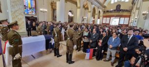 Multitud despide al cabo Daniel Palma en Catedral de Rancagua