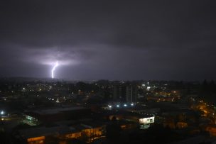 Senapred declara Alerta Temprana Preventiva para la región de La Araucanía por tormentas eléctricas