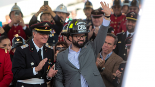 Presidente Boric en celebración de los 160 años de Bomberos: 