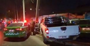 Tres carabineros lesionados tras persecución policial en San Bernardo