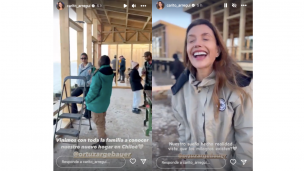 Carolina Arregui celebra nuevo proyecto familiar: Una casa en Chiloé
