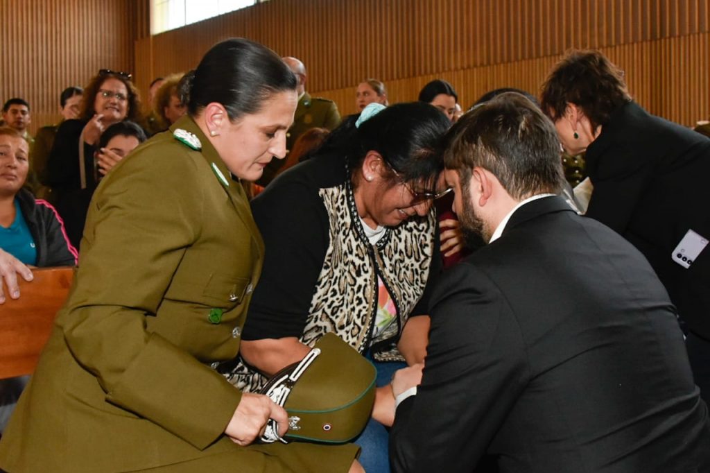 El sentido momento entre familiares del carabinero mártir Daniel Palma Yáñez y autoridades