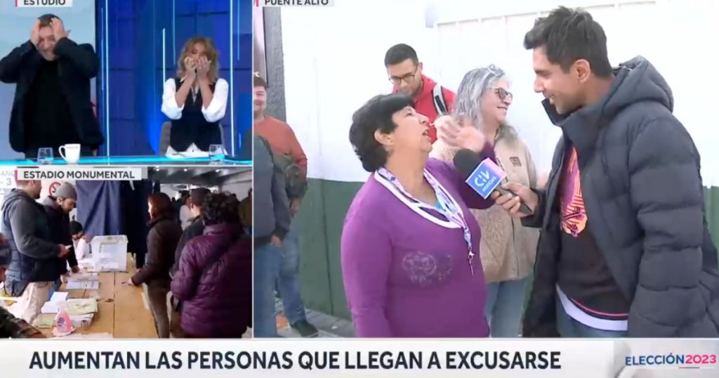 JP Queraltó frenó a señora en medio de despacho en vivo: “Son puro cacho los hue…”