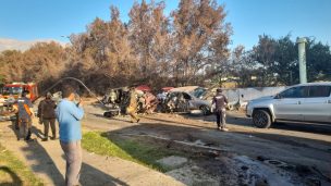 Al menos 8 lesionados tras grave choque en Peñalolén: Accidente involucró a 12 vehículos