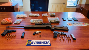 Peligrosa banda delictual fue desbaratada en Los Vilos: Incautaron armas, municiones y drogas