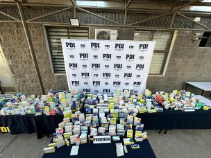 PDI incauta 360 millones de pesos en medicamentos que se vendían en ferias libres de Rancagua