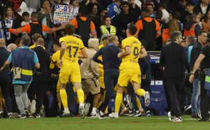 Invasión de los ultras del Espanyol impide los festejos del Barcelona