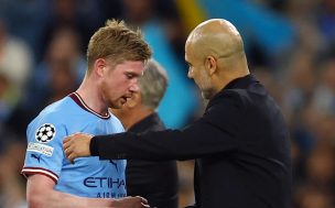 “¡Cállate!” Kevin De Bruyne chocó con Guardiola en el triunfo del Manchester City