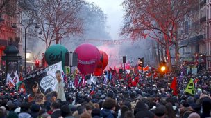 Francia: Hasta 11.000 policías vigilarán nueva jornada de protestas contra reforma de pensiones