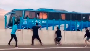 Barristas de Iquique atacan bus con hinchas de San Marcos de Arica tras el clásico