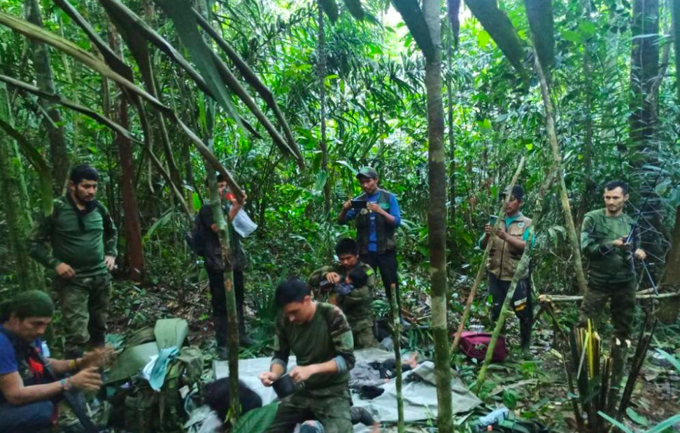 Habían desaparecido hace 40 días tras accidente en avioneta: cuatro niños fueron encontrados con vida en la selva colombiana