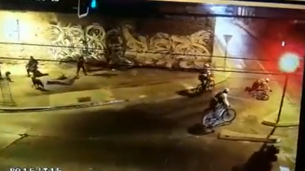 Carabinero en bicicleta fue atropellado y arrastrado 15 metros en medio de un control policial en La Serena