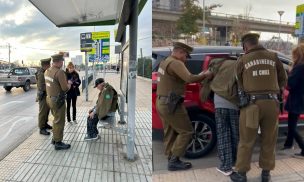 Carabineros ayudó a adulto mayor de 91 años en medio de anuncio por bajas temperaturas