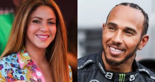 La juguetona mano de Lewis Hamilton que alimenta rumores de romance con Shakira