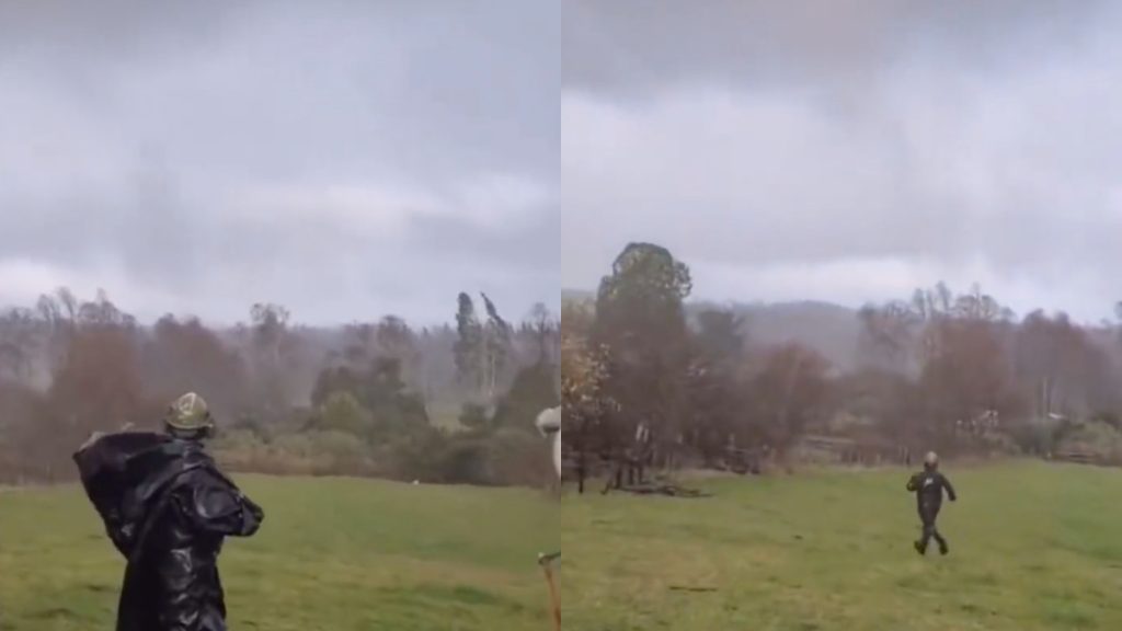 Vecinos reportaron tornado en Futrono: No hay personas lesionadas