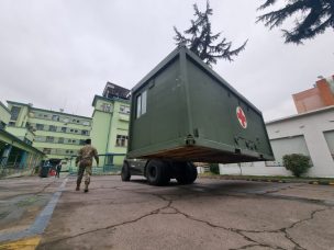 Ejército instaló 4 módulos para aumentar camas pediátricas del  Hospital Roberto del Río